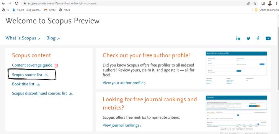 Scopus Journal Ranking 2023 Research Journals